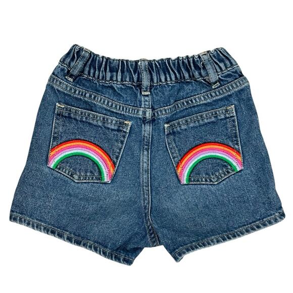 COTTON ON KIDS Rainbow Denim Shorts Size 4 - Picture 1 of 5